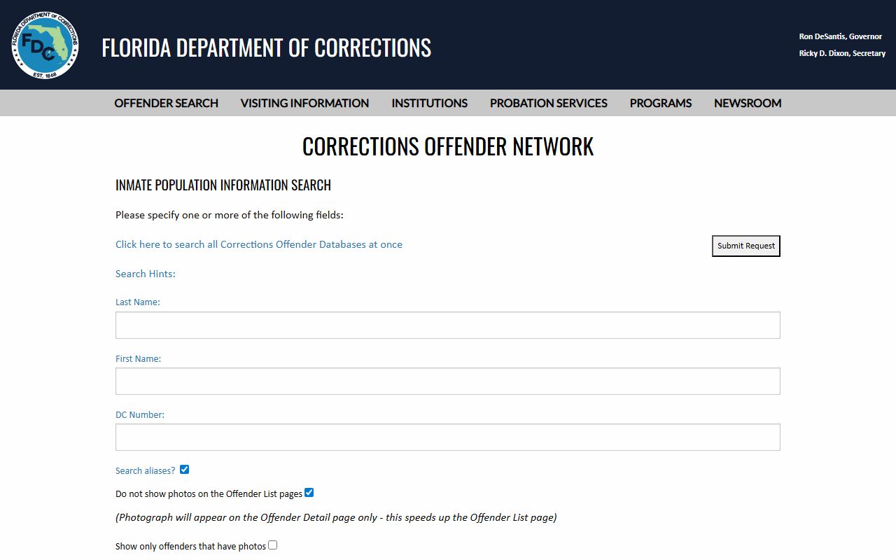 Brevard County released inmates FDC inmate population and release search